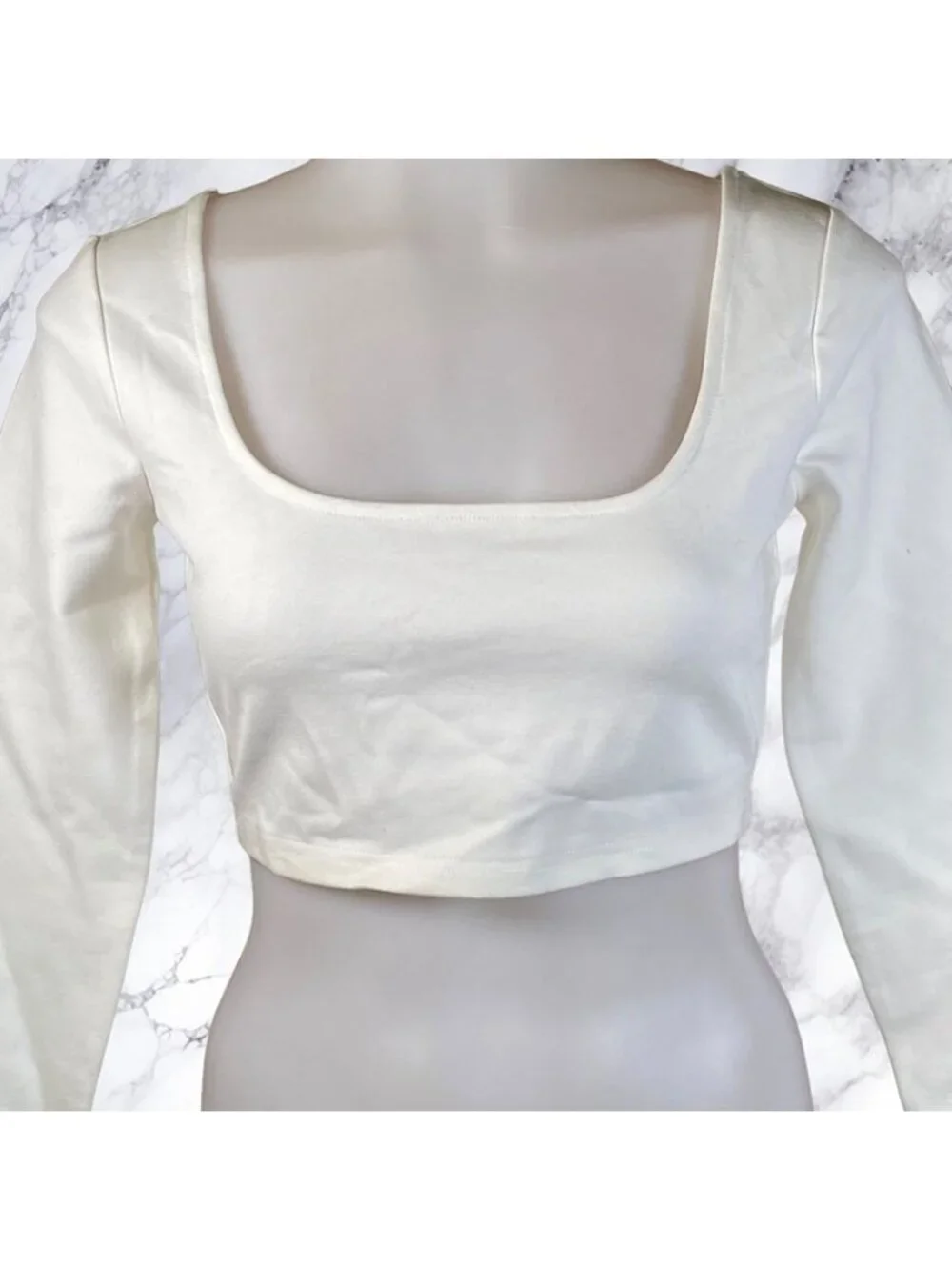 Lovers and Friends Devyn Crop Top in Ivory